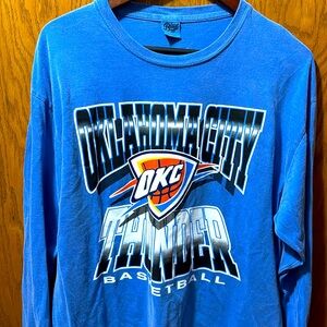 NBA Oklahoma City Thunder large long sleeve Tshirt. New without tags